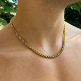 WHEAT CHAIN 5MM | 18K Gold