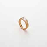 WHITE COMO RING | 18K Gold