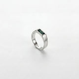 GREEN COMO RING | Silver