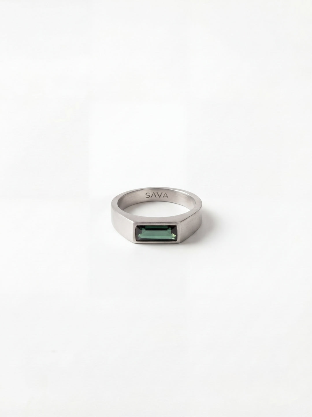 GREEN COMO RING | Silver