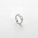 WHITE COMO RING | Silver