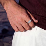 WHITE COMO RING | Silver