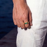 GREEN COMO RING | 18K Gold
