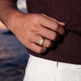 WHITE COMO RING | 18K Gold