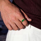 GREEN COMO RING | 18K Gold