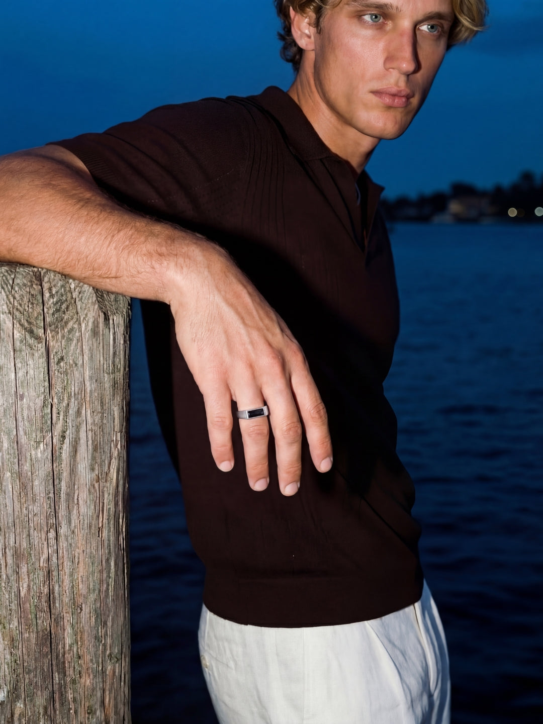 MIDNIGHT COMO RING | Silver