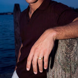 WHITE COMO RING | 18K Gold